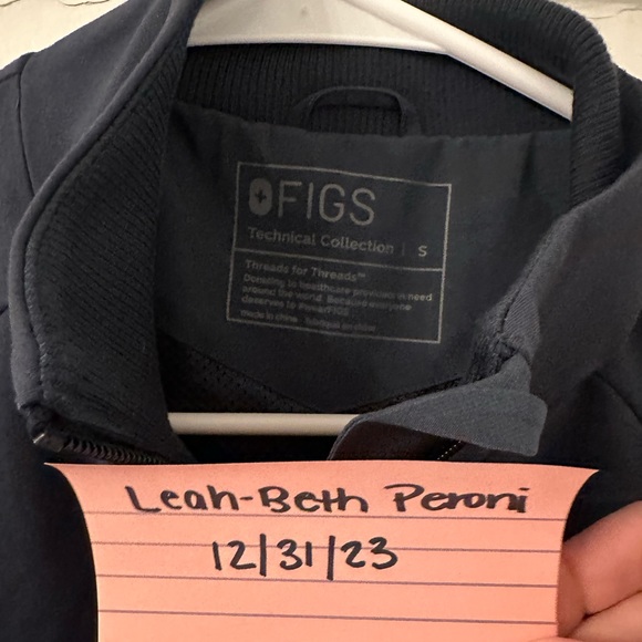 Figs Sydney Scrub Jacket in Night Sky - Small - Picture 2 of 2